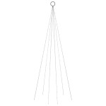 vidaXL Brad de Crăciun pe catarg, 108 LED-uri, alb rece, 180 cm