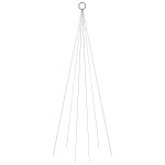 vidaXL Brad de Crăciun pe catarg, 108 LED-uri, multicolor, 180 cm