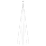 vidaXL Brad de Crăciun pe catarg, 310 LED-uri, albastru, 300 cm