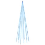 vidaXL Brad de Crăciun pe catarg, 732 LED-uri, albastru, 500 cm