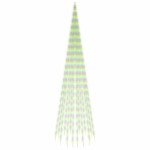 vidaXL Brad de Crăciun pe catarg, 1134 LED-uri, multicolor, 800 cm