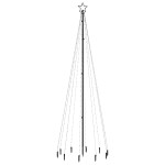 vidaXL Brad de Crăciun, 310 LED-uri albastre, 300 cm, cu țăruș vidaXL Brad de Crăciun, 310 LED-uri albastre, 300 cm, cu țăruș