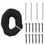 vidaXL Brad de Crăciun cu țăruș, 732 LED-uri, alb rece, 500 cm