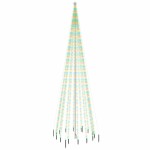 vidaXL Brad de Crăciun cu țăruș, 1134 LED-uri, multicolor, 800 cm vidaXL Brad de Crăciun cu țăruș, 1134 LED-uri, multicolor, 800 cm