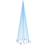 vidaXL Brad de Crăciun cu țăruș, 1134 LED-uri, albastru, 800 cm vidaXL Brad de Crăciun cu țăruș, 1134 LED-uri, albastru, 800 cm