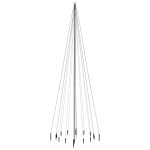 vidaXL Brad de Crăciun cu țăruș, 1134 LED-uri, albastru, 800 cm vidaXL Brad de Crăciun cu țăruș, 1134 LED-uri, albastru, 800 cm