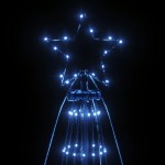 vidaXL Brad de Crăciun cu țăruș, 1134 LED-uri, albastru, 800 cm vidaXL Brad de Crăciun cu țăruș, 1134 LED-uri, albastru, 800 cm