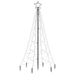 vidaXL Brad de Crăciun cu țăruș, 200 LED-uri, albastru, 180 cm vidaXL Brad de Crăciun cu țăruș, 200 LED-uri, albastru, 180 cm
