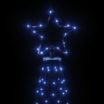 vidaXL Brad de Crăciun cu țăruș, 200 LED-uri, albastru, 180 cm vidaXL Brad de Crăciun cu țăruș, 200 LED-uri, albastru, 180 cm