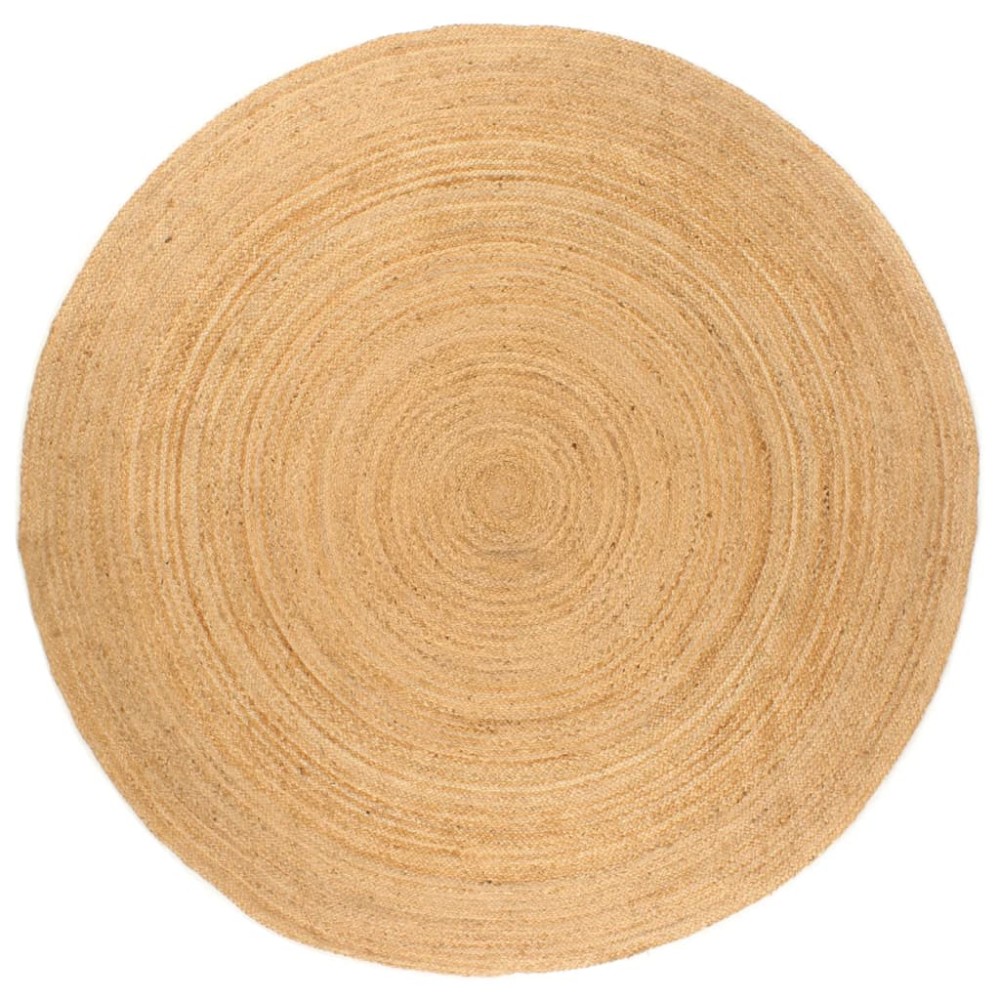 vidaXL Covor din iută împletită, 240 cm, rotund