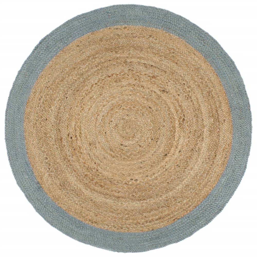 vidaXL Covor manual cu margine măslinie, 240 cm, iută