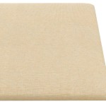vidaXL Panouri de perete 12 buc. crem 30x15 cm textil 0,54 m²