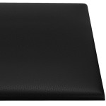 vidaXL Panouri de perete 12 buc. negru 30x15 cm piele eco 0,54 m²