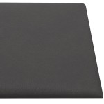 vidaXL Panouri de perete 12 buc. gri, 30x15 cm piele ecologică 0,54 m²