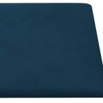 vidaXL Panouri de perete 12 buc. albastru 30x15 cm catifea 0,54 m² vidaXL Panouri de perete 12 buc. albastru 30x15 cm catifea 0,54 m²
