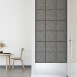 vidaXL Panouri de perete 12 buc. gri deschis 30x30 cm textil 1,08 m² vidaXL Panouri de perete 12 buc. gri deschis 30x30 cm textil 1,08 m²