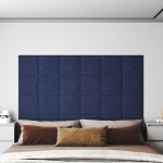 vidaXL Panouri de perete 12 buc. albastru 30x30 cm textil 1,08 m² vidaXL Panouri de perete 12 buc. albastru 30x30 cm textil 1,08 m²