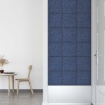 vidaXL Panouri de perete 12 buc. albastru 30x30 cm textil 1,08 m² vidaXL Panouri de perete 12 buc. albastru 30x30 cm textil 1,08 m²