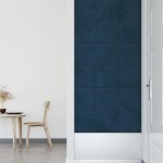 vidaXL Panouri de perete 12 buc. albastru 30x30 cm catifea 1,08 m² vidaXL Panouri de perete 12 buc. albastru 30x30 cm catifea 1,08 m²