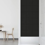 vidaXL Panouri de perete 12 buc. negru 30x30 cm catifea 1,08m² vidaXL Panouri de perete 12 buc. negru 30x30 cm catifea 1,08m²