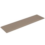 vidaXL Panouri perete 12 buc. cappuccino 60x15 cm piele eco 1,08 m²