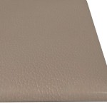 vidaXL Panouri perete 12 buc. cappuccino 60x15 cm piele eco 1,08 m²