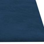 vidaXL Panouri de perete 12 buc. albastru 60x15 cm catifea 1,08 m² vidaXL Panouri de perete 12 buc. albastru 60x15 cm catifea 1,08 m²