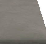 vidaXL Panouri de perete 12 buc. gri deschis 60x15 cm catifea 1,08 m²