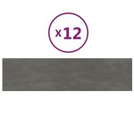 vidaXL Panouri de perete 12 buc. gri închis 60x15 cm catifea 1,08 m² vidaXL Panouri de perete 12 buc. gri închis 60x15 cm catifea 1,08 m²