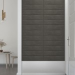 vidaXL Panouri de perete 12 buc. gri închis 60x15 cm catifea 1,08 m² vidaXL Panouri de perete 12 buc. gri închis 60x15 cm catifea 1,08 m²