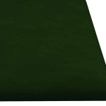vidaXL Panouri de perete 12 buc. verde închis 60x15 cm catifea 1,08 m² vidaXL Panouri de perete 12 buc. verde închis 60x15 cm catifea 1,08 m²