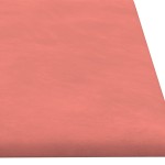 vidaXL Panouri de perete 12 buc. roz 60x15 cm catifea 1,08 m²