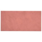 vidaXL Panouri de perete 12 buc. roz 60x30 cm catifea 2,16 m² vidaXL Panouri de perete 12 buc. roz 60x30 cm catifea 2,16 m²