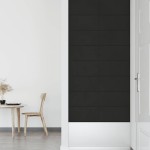 vidaXL Panouri de perete 12 buc. negru 60x30 cm catifea 2,16 m²