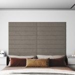 vidaXL Panouri de perete 12 buc. gri deschis 90x15 cm catifea 1,62 m² vidaXL Panouri de perete 12 buc. gri deschis 90x15 cm catifea 1,62 m²
