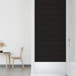 vidaXL Panouri de perete 12 buc. negru 90x15 cm catifea 1,62 m² vidaXL Panouri de perete 12 buc. negru 90x15 cm catifea 1,62 m²