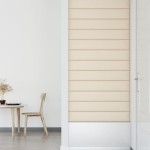 vidaXL Panouri de perete 12 buc. crem 90x15 cm catifea 1,62 m² vidaXL Panouri de perete 12 buc. crem 90x15 cm catifea 1,62 m²