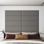 vidaXL Panouri de perete 12 buc. gri deschis 90x30 cm textil 3,24 m² vidaXL Panouri de perete 12 buc. gri deschis 90x30 cm textil 3,24 m²