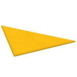 vidaXL Panouri de perete 12 buc. galben 30x30 cm, catifea, 0,54 m²