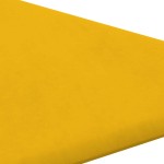 vidaXL Panouri de perete 12 buc. galben 30x30 cm, catifea, 0,54 m²