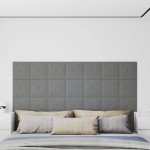 vidaXL Panouri perete 12 buc. gri, 30x30 cm, piele ecologică, 1,08 m² vidaXL Panouri perete 12 buc. gri, 30x30 cm, piele ecologică, 1,08 m²