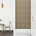 vidaXL Panouri de perete 12 buc. cappuccino 30x30 cm piele eco 1,08 m² vidaXL Panouri de perete 12 buc. cappuccino 30x30 cm piele eco 1,08 m²