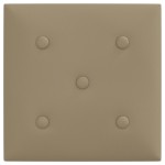 vidaXL Panouri de perete 12 buc. cappuccino 30x30 cm piele eco 1,08 m² vidaXL Panouri de perete 12 buc. cappuccino 30x30 cm piele eco 1,08 m²