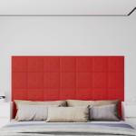 vidaXL Panouri perete 12 buc. roșu vin 30x30cm piele ecologică 1,08 m² vidaXL Panouri perete 12 buc. roșu vin 30x30cm piele ecologică 1,08 m²