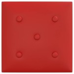vidaXL Panouri perete 12 buc. roșu vin 30x30cm piele ecologică 1,08 m² vidaXL Panouri perete 12 buc. roșu vin 30x30cm piele ecologică 1,08 m²