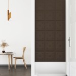 vidaXL Panouri perete 12 buc. maro, 30x30 cm, piele ecologică 1,08 m² vidaXL Panouri perete 12 buc. maro, 30x30 cm, piele ecologică 1,08 m²