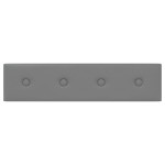 vidaXL Panouri perete 12 buc. gri 60x15 cm, piele ecologică, 1,08 m² vidaXL Panouri perete 12 buc. gri 60x15 cm, piele ecologică, 1,08 m²