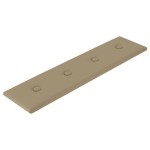 vidaXL Panouri perete 12 buc. cappuccino, 60x15 cm, piele eco 1,08 m²