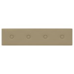 vidaXL Panouri perete 12 buc. cappuccino, 60x15 cm, piele eco 1,08 m²