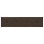 vidaXL Panouri perete 12 buc. maro, 60x15 cm, piele ecologică, 1,08 m² vidaXL Panouri perete 12 buc. maro, 60x15 cm, piele ecologică, 1,08 m²